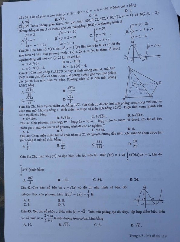 Dap an cac ma de thi mon Toan THPT quoc gia 2019-Hinh-97