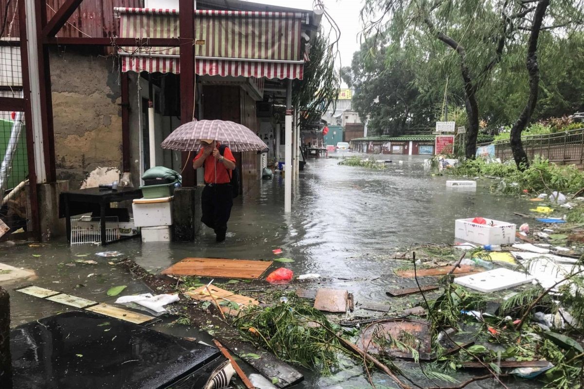 Cua kinh vo vun tai cao oc Hong Kong sau bao Mangkhut-Hinh-9