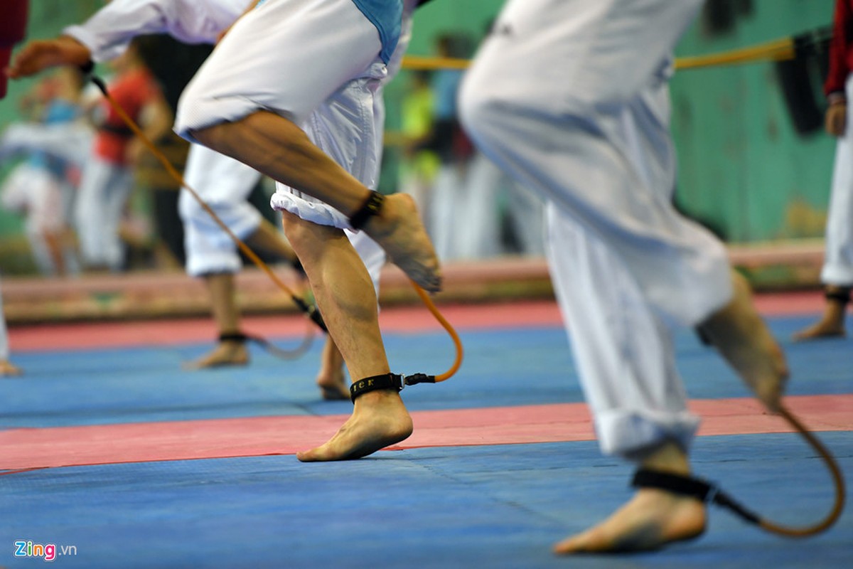 Tuyen taekwondo kho luyen bang dung cu dac biet truoc SEA Games-Hinh-6
