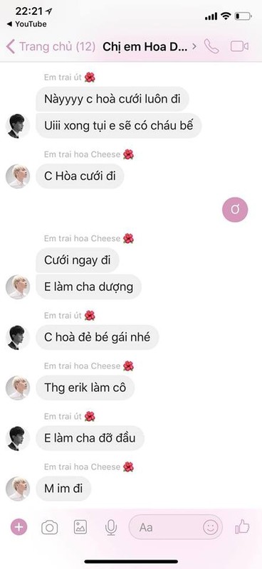 Duc Phuc, Erik khuyen Hoa Minzy tuc toc lay chong-Hinh-2