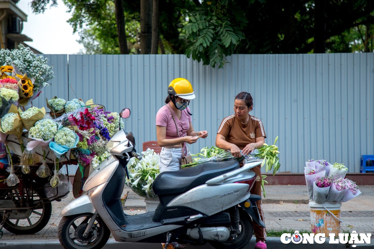 Hoa loa ken khoe sac trang tinh khoi giua pho phuong Ha Noi-Hinh-7