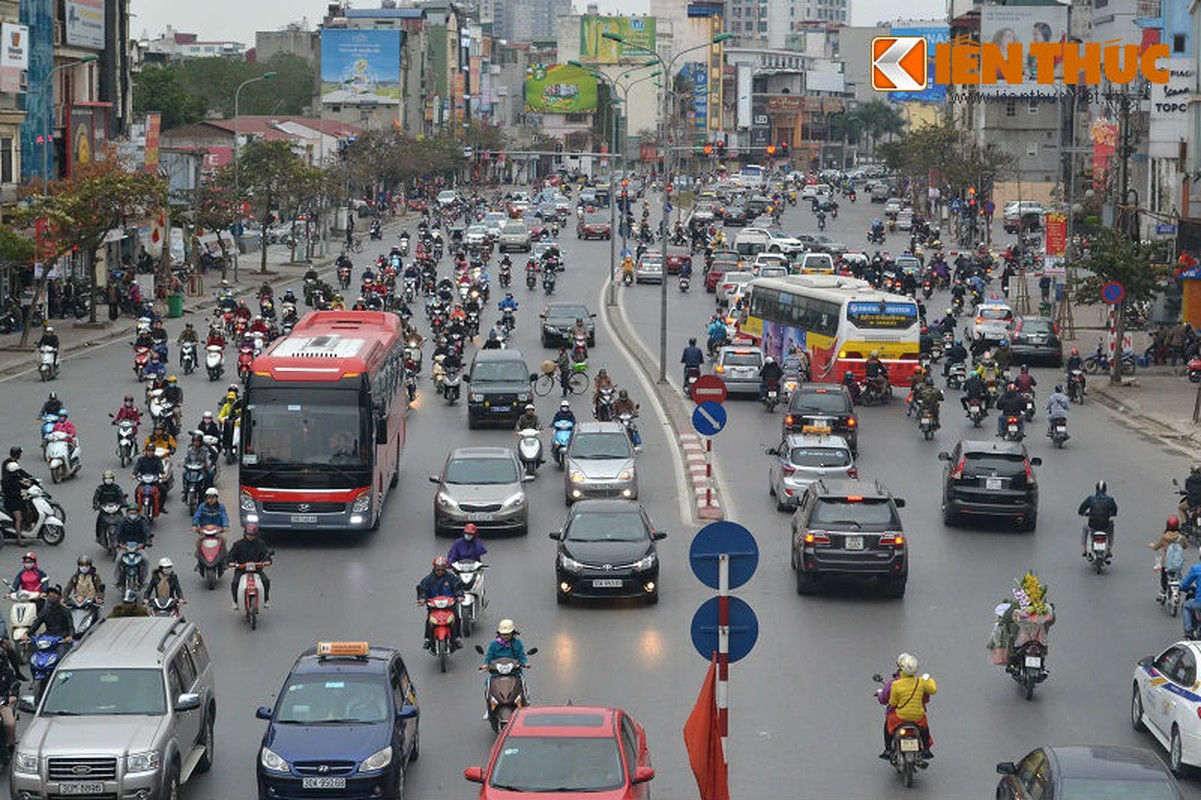 Giao thong HN un tac ngay dau di lam sau nghi Tet-Hinh-9