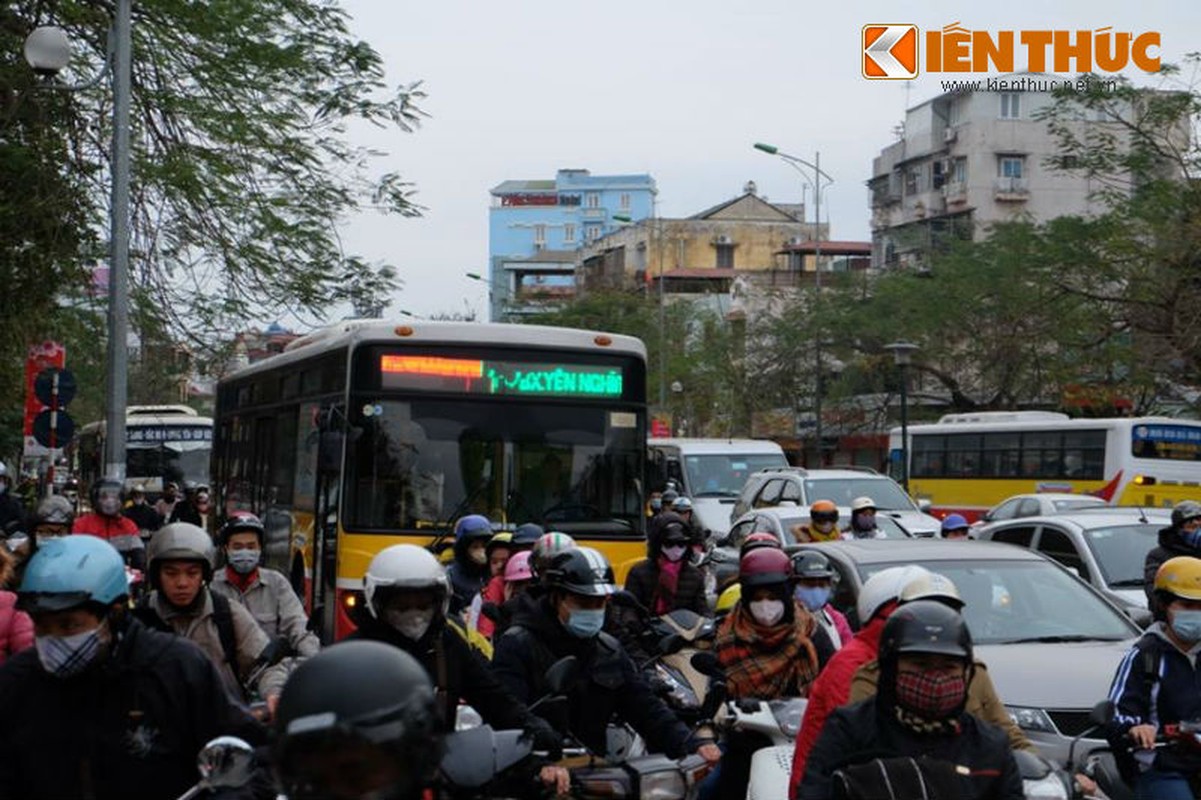 Giao thong HN un tac ngay dau di lam sau nghi Tet