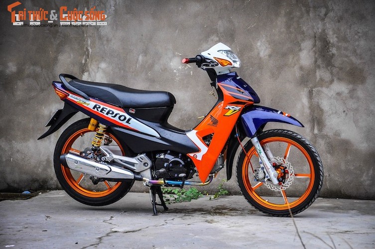 Honda Wave Repsol độ đồ chơi đắt hơn mua xe mới