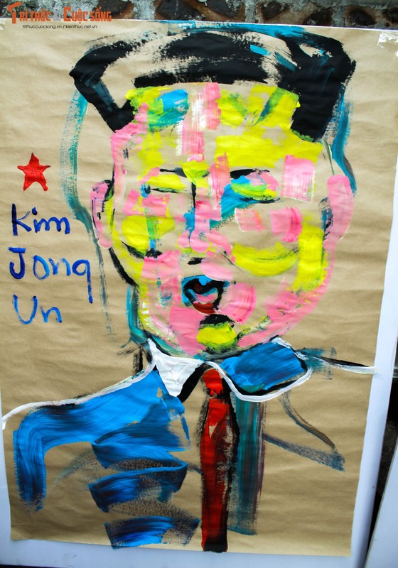Bo anh “Donald Trump - Kim Jong Un” Thuong dinh My Trieu doc nhat cua hoa si Viet-Hinh-8