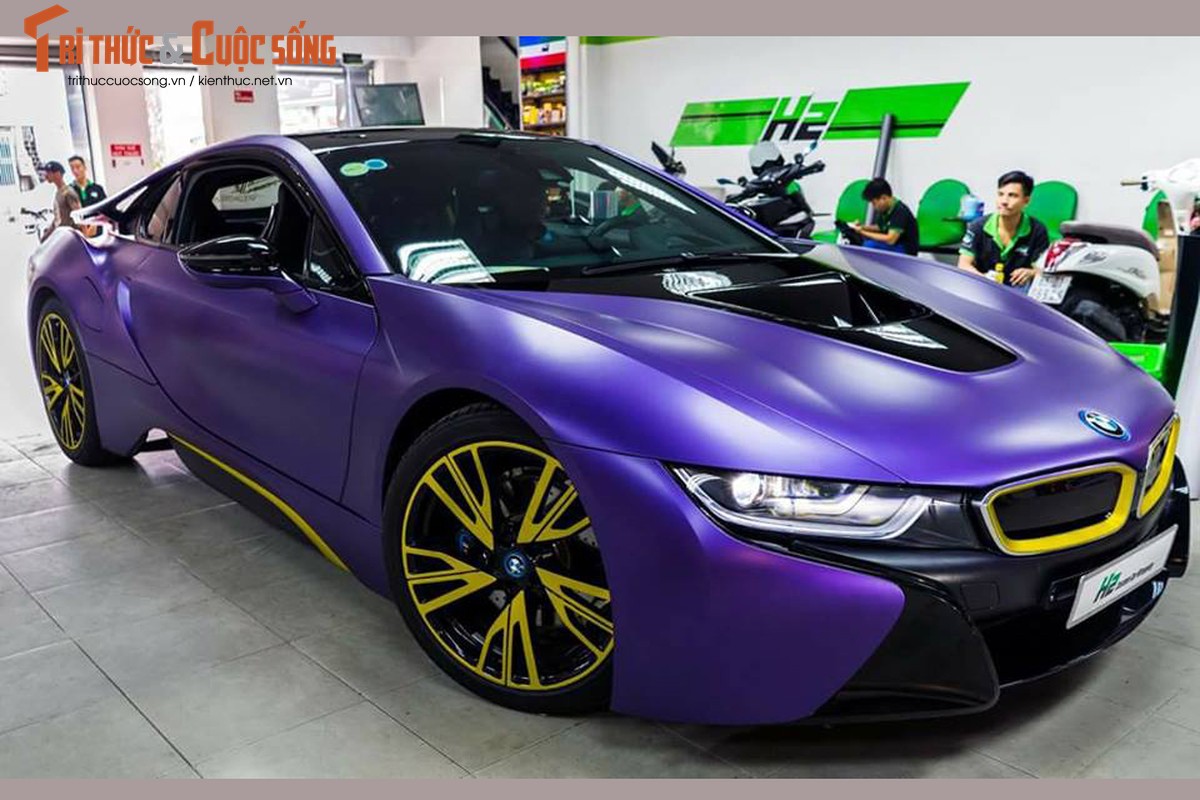 Sieu xe BMW i8 do mau tim an tuong nhat Viet Nam-Hinh-2