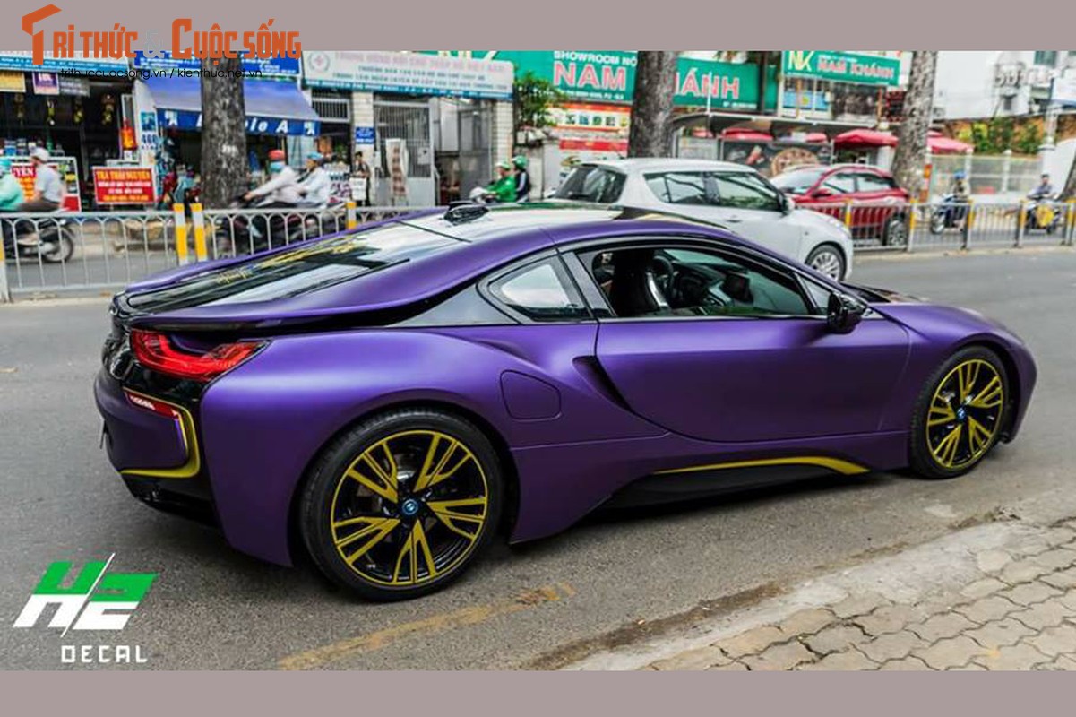 Sieu xe BMW i8 do mau tim an tuong nhat Viet Nam-Hinh-4