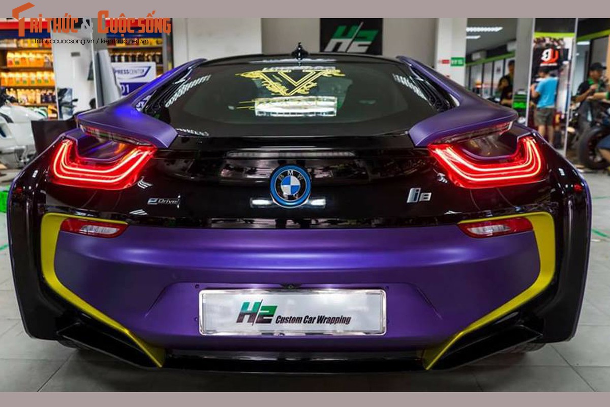 Sieu xe BMW i8 do mau tim an tuong nhat Viet Nam-Hinh-5