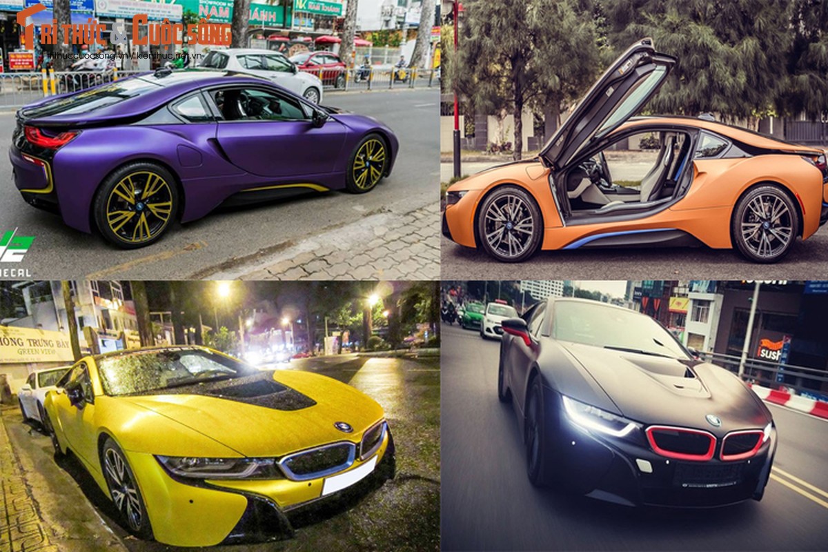 Sieu xe BMW i8 do mau tim an tuong nhat Viet Nam