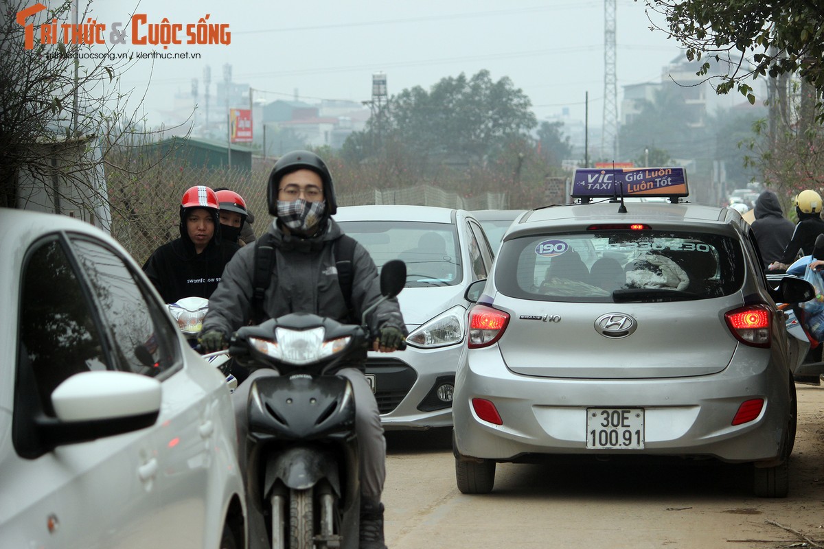 Anh: Nguoi Ha Noi keo nhau un un den lang hoa Nhat Tan chup anh Tet-Hinh-12