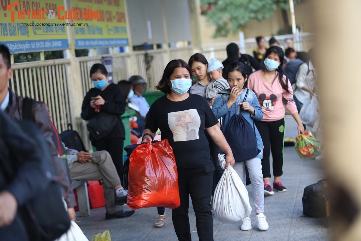 Anh: Nguoi dan “tay xach, nach mang” tro lai Ha Noi sau dot nghi Tet-Hinh-3