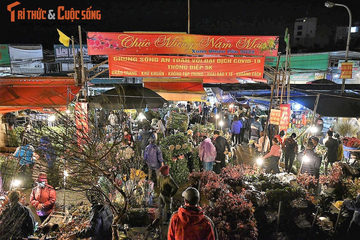 Bat chap thoi tiet, nguoi dan “chen chan” mua sam tai “vua hoa” Ha Noi