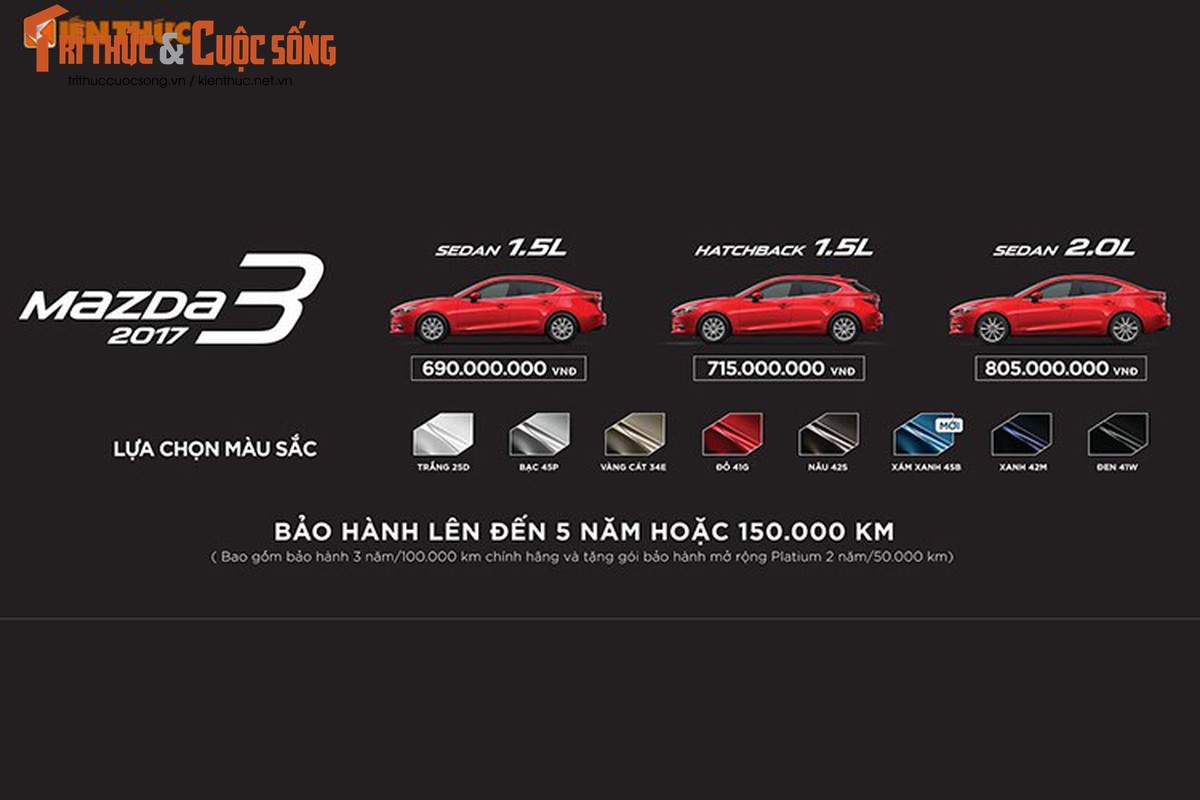 Mazda3 2017 gia 680 trieu tai Viet Nam them mau moi-Hinh-11