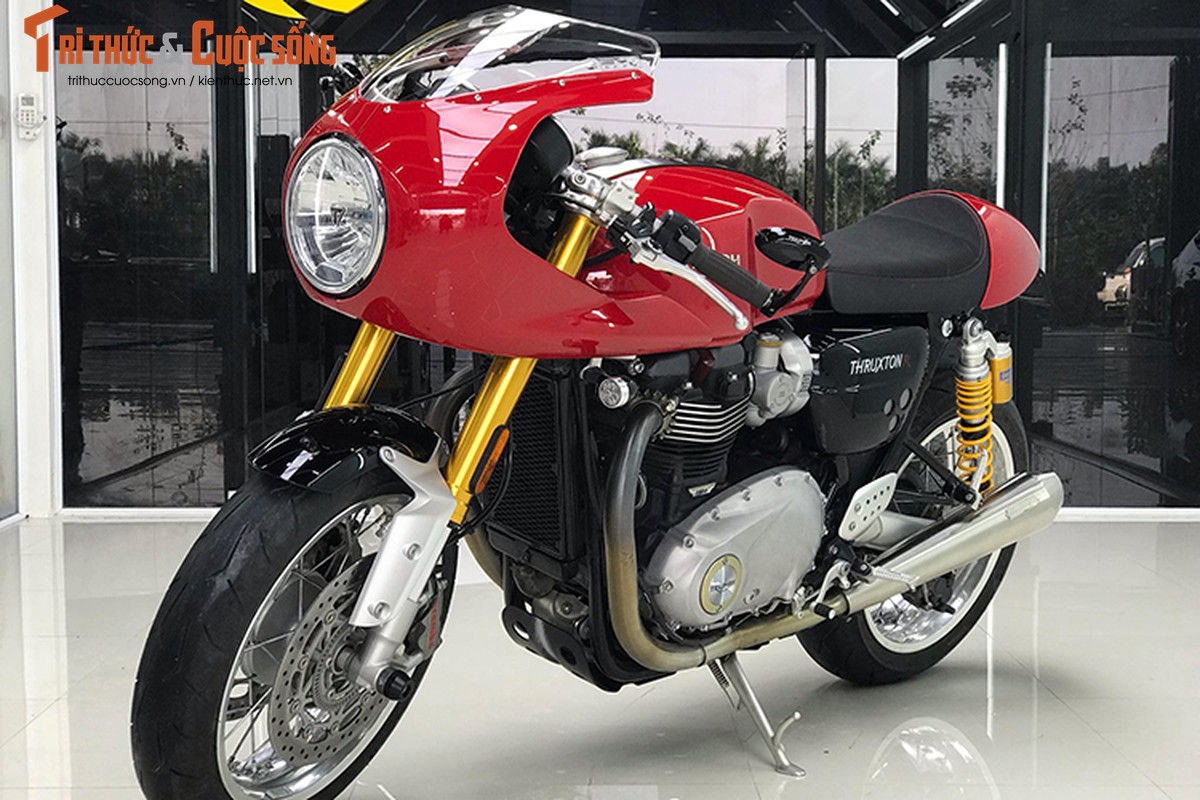 Can canh Triumph Thruxton R gan 600 trieu o Ha Noi