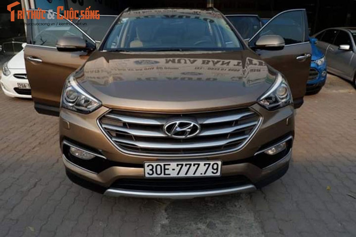 Phat sot voi Hyundai SantaFe bien 