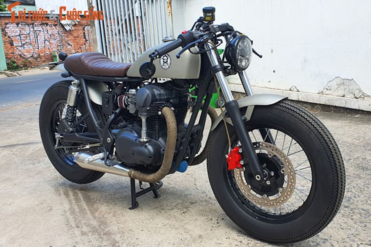 Ngam Kawasaki W400 do Cafe Racer cua 