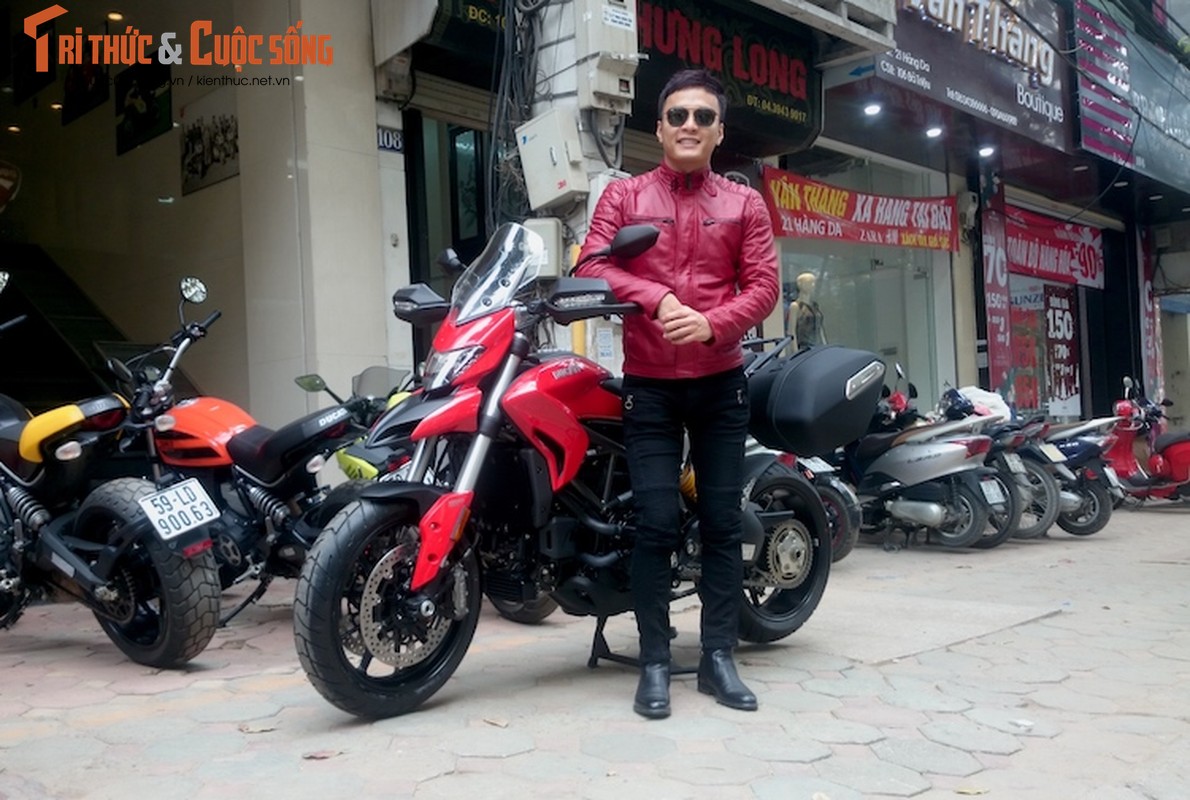 Dien vien Hong Dang “cuoi vo hai” Ducati gia nua ty