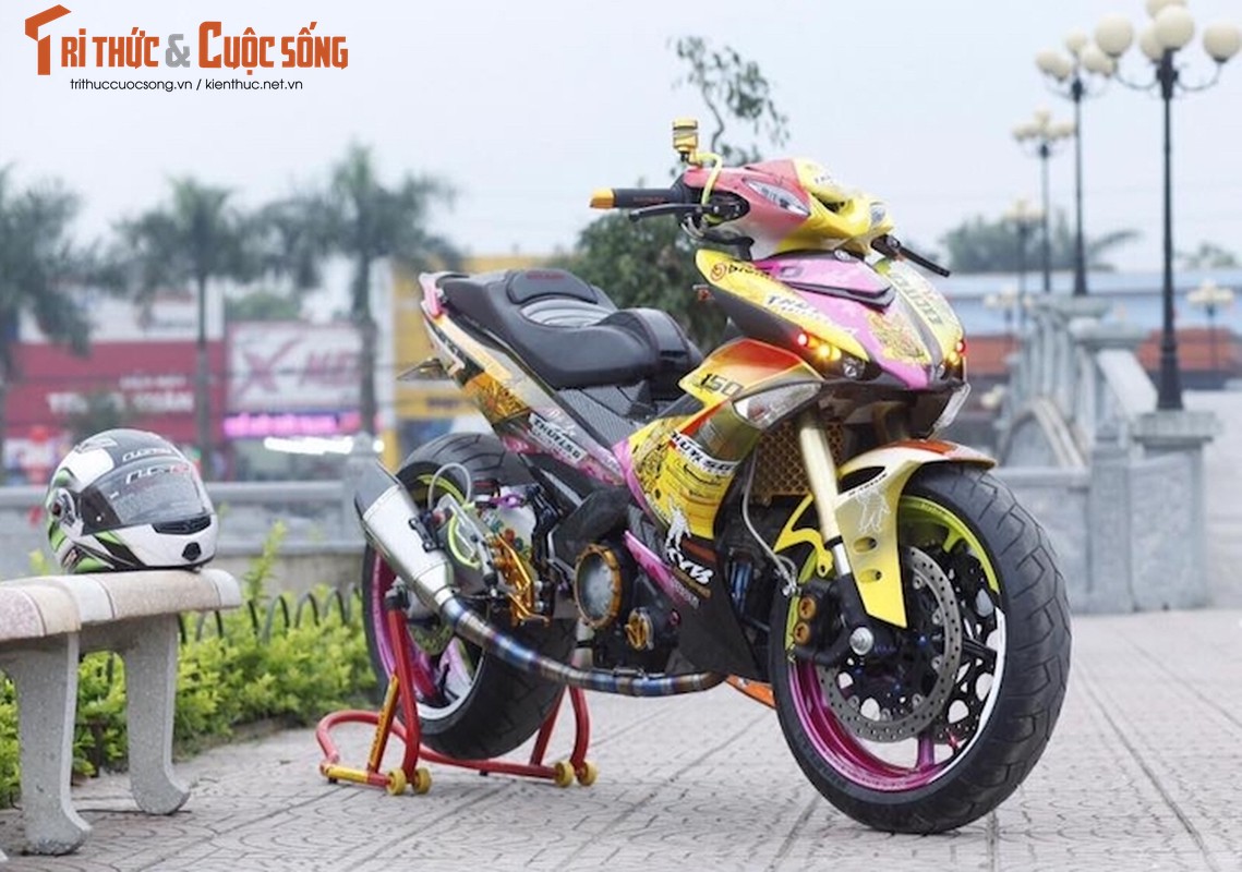 Yamaha Exciter 150 “sieu khung&quot; cua dan choi Thai Nguyen