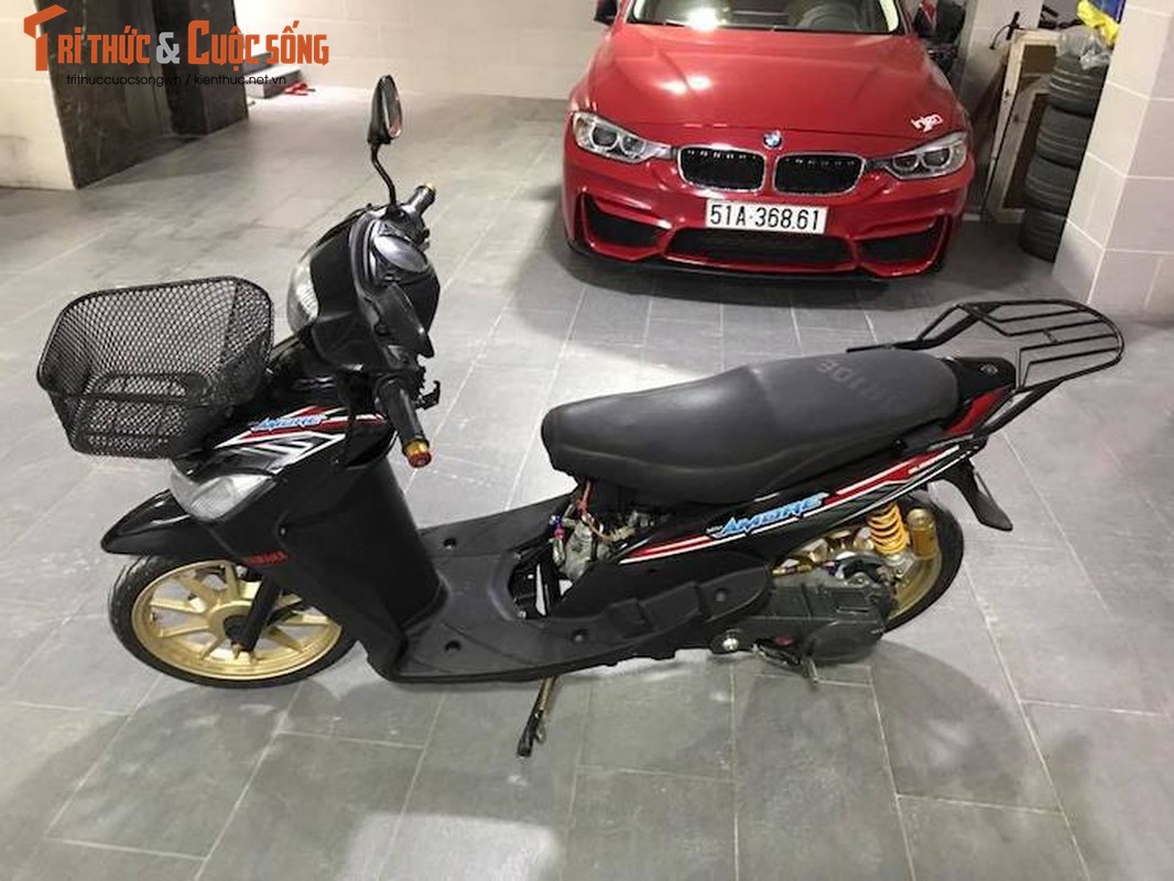 Soi xe ga Yamaha Mio &quot;do khung” cua dan choi Viet