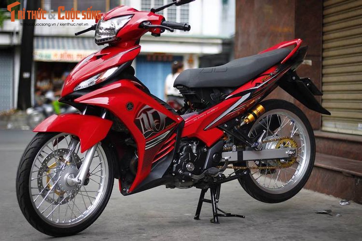 Yamaha Exciter 135 do kieng “long lanh” cua biker Viet