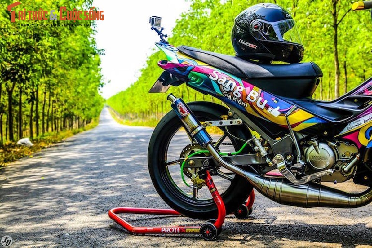 “Ca map” Yamaha Z125 do xe dau, son airbrush tai VN-Hinh-10