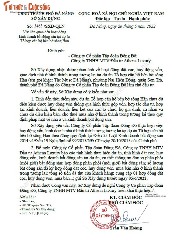 Can canh Du an The Muse Da Nang, Tap doan Dong Do bi 