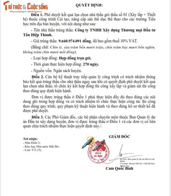 BR-VT: Gói thầu Chống xuống cấp Trường Mầm non Long Phước về tay ai? - Hình 2 BR-VT: Goi thau Chong xuong cap Truong Mam non Long Phuoc ve tay ai?-Hinh-2