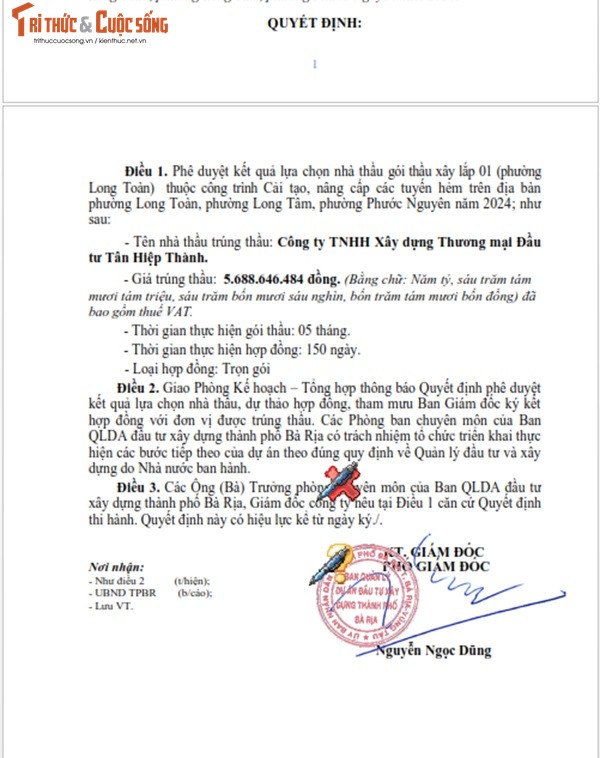 BR-VT: Gói thầu Chống xuống cấp Trường Mầm non Long Phước về tay ai? - Hình 3 BR-VT: Goi thau Chong xuong cap Truong Mam non Long Phuoc ve tay ai?-Hinh-3