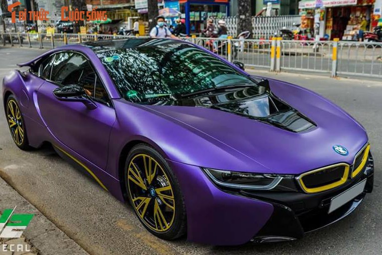 Sieu xe BMW i8 do mau tim an tuong nhat Viet Nam-Hinh-3