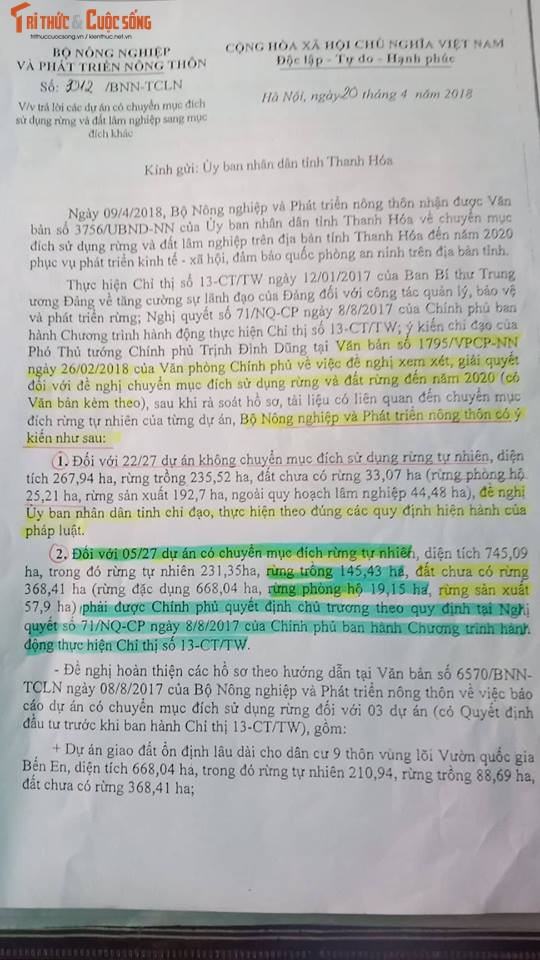 Thanh Hoa xoa  rung phong ho lam du lich: PCT tinh noi “Bo NN&PTNT cho phep” xoa rung phong ho?-Hinh-3