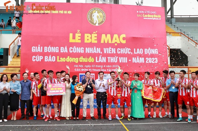 Be mac Giai bong da CNVCLD Cup Bao Lao dong Thu do nam 2023