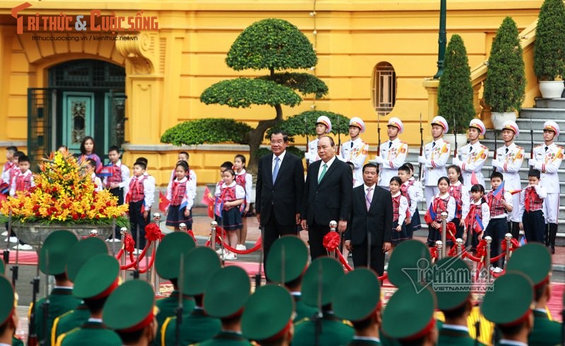 Hinh anh Thu tuong don Thu tuong Campuchia Hun Sen-Hinh-5