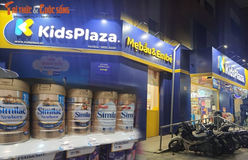 Tre so sinh bi di ngoai sau khi uong sua Abbott Similac mua o Kids Plaza