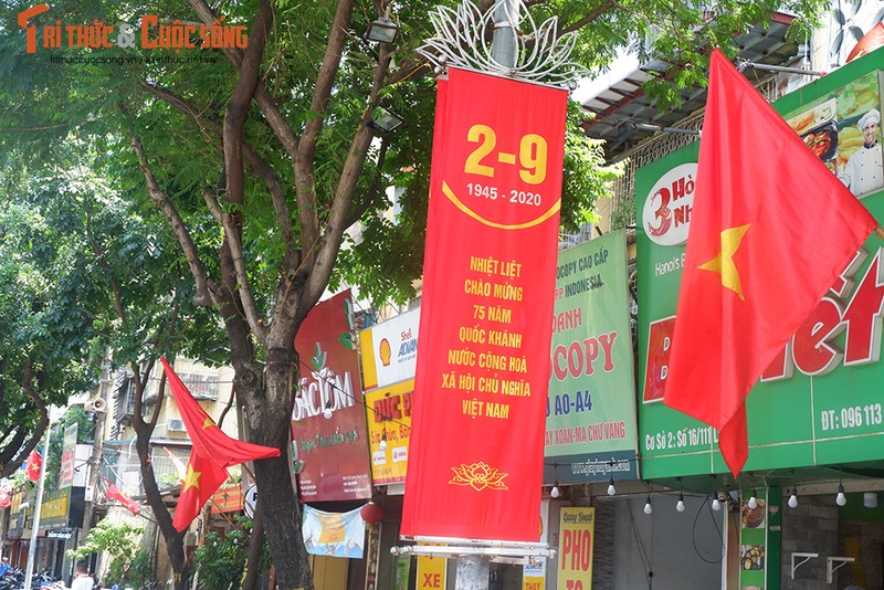 Pho phuong Ha Noi ruc ro co hoa chao mung Quoc khanh 2/9-Hinh-6