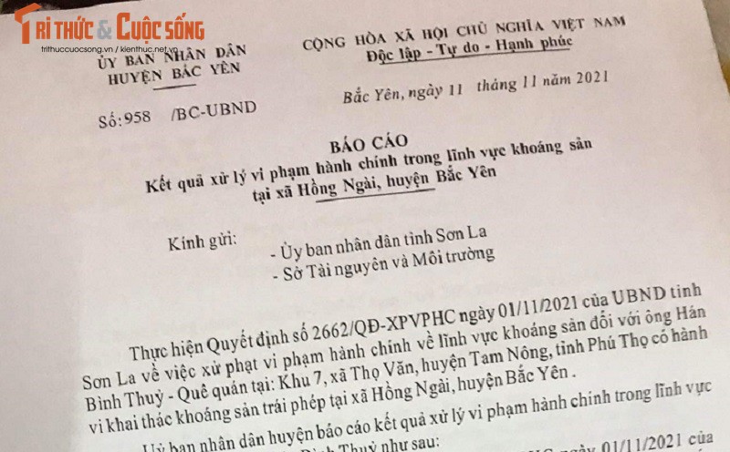 Khai thac Talc trai phep o Son La: Luong khoang san trong nui boc hoi di dau?