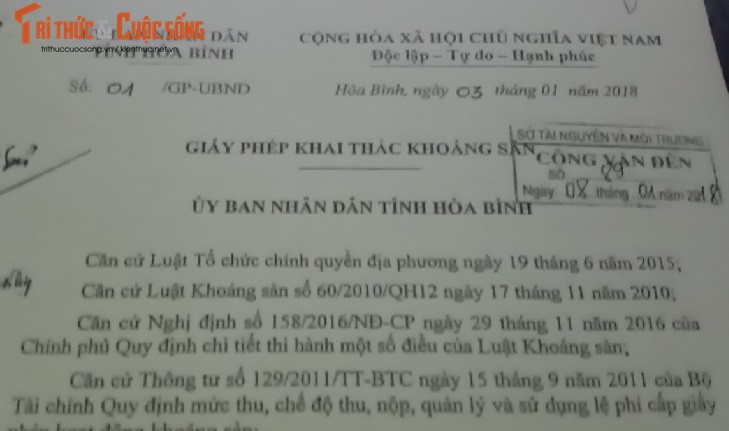 Hoa Binh: Lam ro viec mo da nui Tran khai thac khi chua du dieu kien-Hinh-3