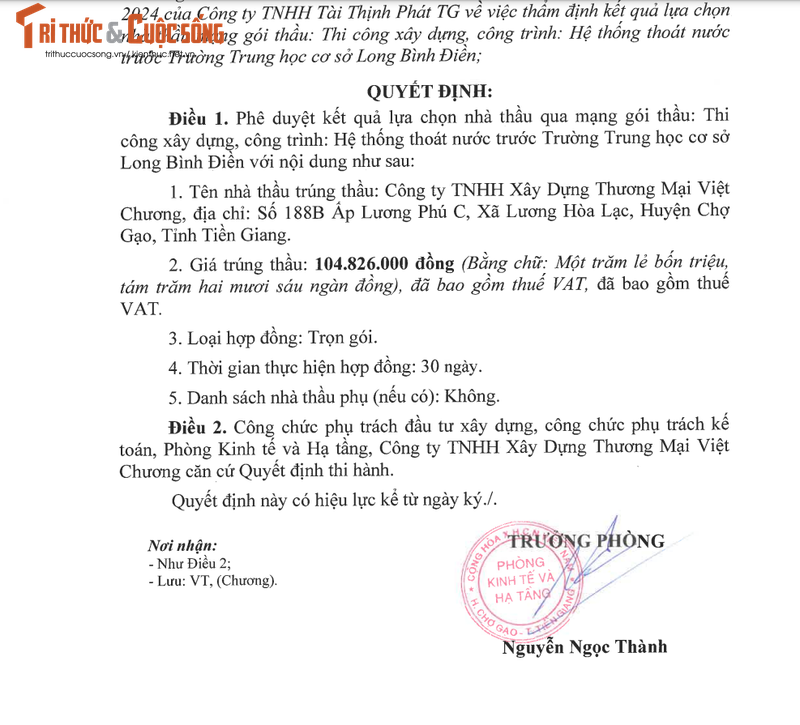 Tien Giang: Cong ty Viet Chuong dang du nhung goi thau nao?-Hinh-6