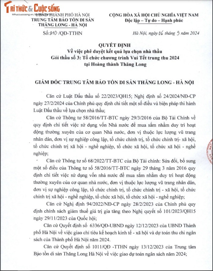 Goi thau Vui Tet Trung thu 2024 tai Hoang thanh Thang Long da co chu