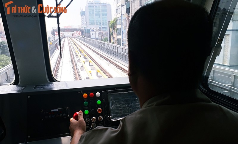 Chum anh: Dau may chay 5-20km/h tren tuyen duong sat Cat Linh-Ha Dong-Hinh-5