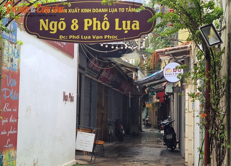 Dich COVID-19: Nhieu cua hang o lang lua Van Phuc dong cua, xa hang-Hinh-14