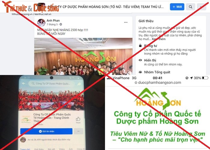 Duoc pham Hoang Son in logo ban do Viet Nam khong co quan dao Hoang Sa va Truong Sa