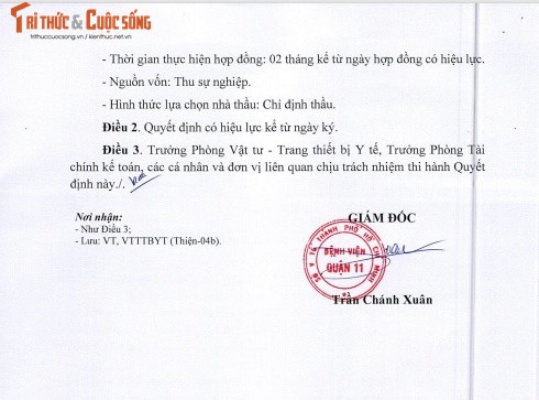 TP. HCM: BV Q.11 chi dinh 18 goi thau cho Cty y te mien Nam-Hinh-2
