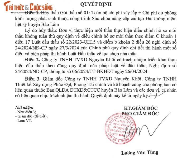 Tap doan Viet Anh 1 nam trung 32 goi thau tai Lam Dong-Hinh-4