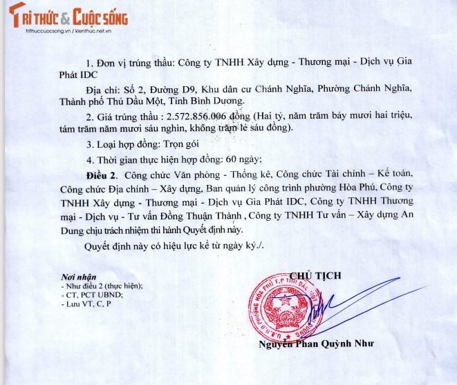 Binh Duong: 1 ngay Cty Gia Phat IDC trung 2 goi xay lap tai phuong Hoa Phu-Hinh-4