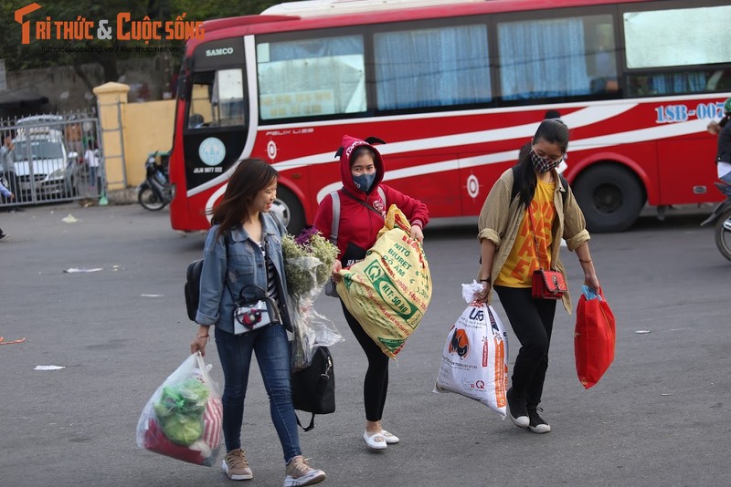 Anh: Nguoi dan “tay xach, nach mang” tro lai Ha Noi sau dot nghi Tet-Hinh-5