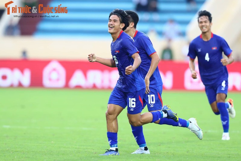 Chao san SEA Games 31, U23 Campuchia thang tung bung truoc U23 Lao-Hinh-2