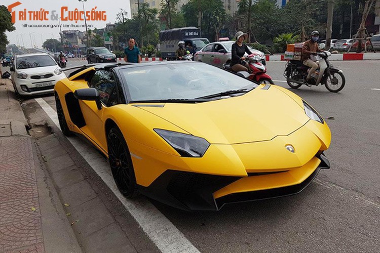 Lamborghini Aventador SV mui tran “thet gia” 39 ty tai Ha Noi