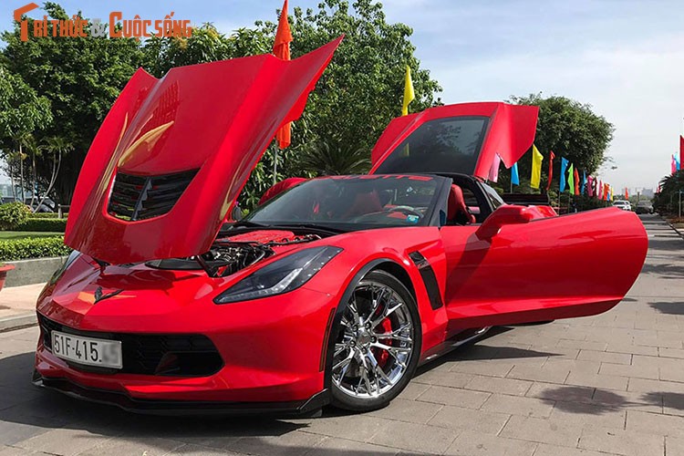 Sieu xe Corvette Z06 tien ty lan banh tai Sai Gon