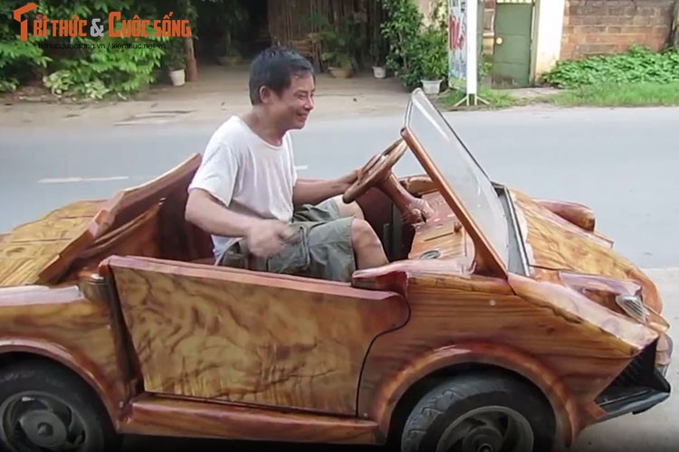 Nong dan Son Tay che “sieu xe go”... Lamborghini-Hinh-2