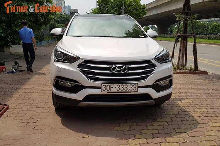 Phat sot voi Hyundai SantaFe bien 